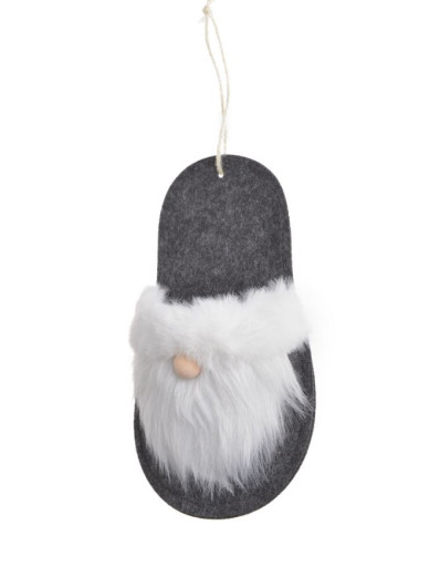 Zawieszka but krasnal 12cm DK grey