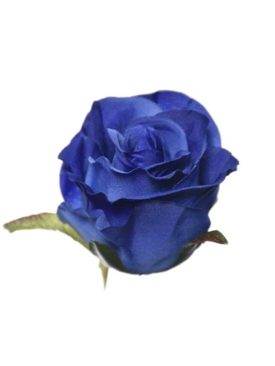 RÓŻA W PĄKU GŁÓWKA 6CM SUN412 DR BLUE