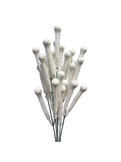 BUKIET DODATEK Z KULKAMI 35 CM WHITE