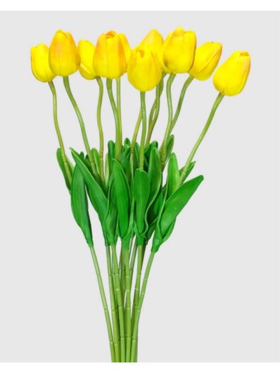 TULIPAN PIANKOWY PĄK - ŁODYGA PIANKA 46CM YELLOW