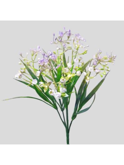 GIPSÓWKA Z TRAWKĄ BUKIET DODATEK 32CM VIOLET