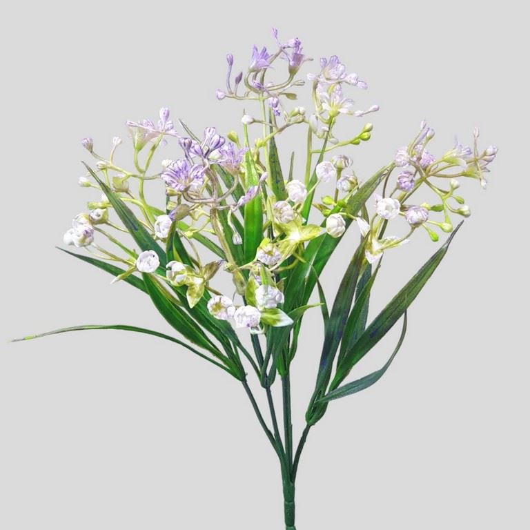 GIPSÓWKA Z TRAWKĄ BUKIET DODATEK 32CM VIOLET