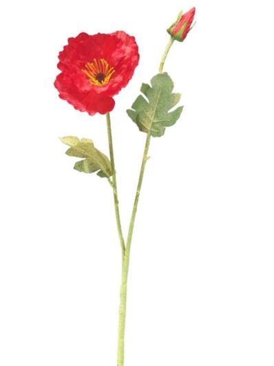 MAK DUŻY 98CM FLOKOWANA ŁODYGA RED