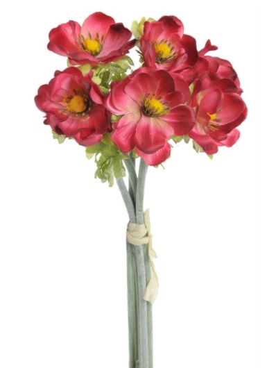 ANEMON PĘCZEK 6 KWIATÓW 33CM BEAUTY