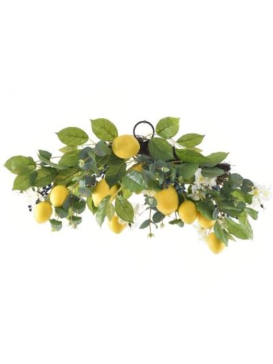 KOMPOZYCJA Z CYTRYNAMI 46CM LIU507 GREEN YELLOW