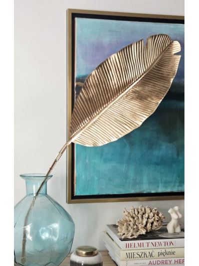 LIŚĆ BANANOWCA METALIZOWANY 90CM METALIC GOLD