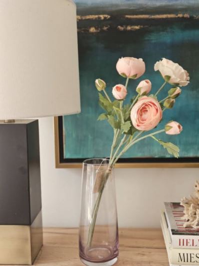 PEŁNIK RANUNCULUS PĘCZEK 50CM POWDER PEACH