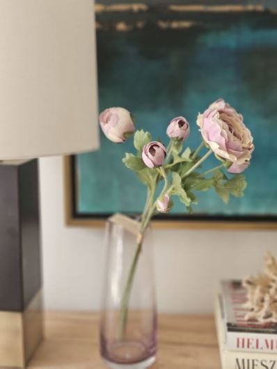 PEŁNIK RANUNCULUS PĘCZEK 50CM POWDER LT VIOLET