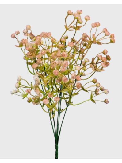 GIPSÓWKA BUKIET X5 32CM CV32157 OLD PINK GREEN