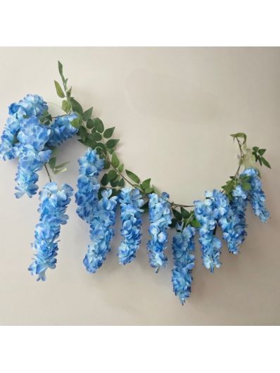 WISTERIA GIRLANDA 170CM 13 KWIATÓW BLUE