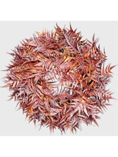 WIANEK 32CM MINI LISTKI RUSKUS BURGUNDY ORANGE