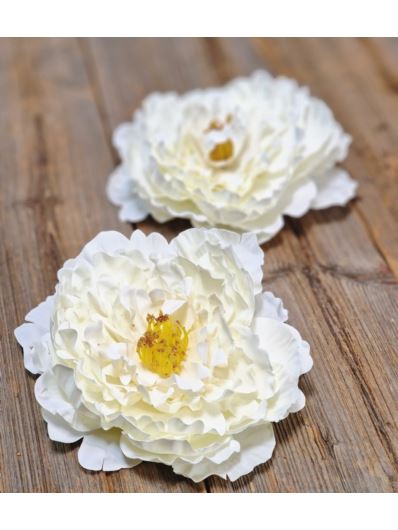 PEONIA GŁOWA 16CM VINTAGE OLD CREAM