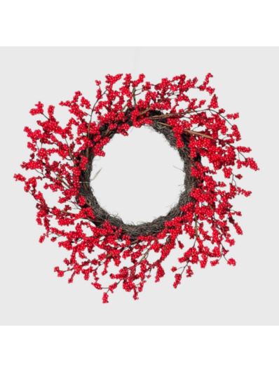 WIANEK Z DROBNEGO GŁOGU 48CM RED