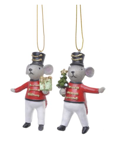 MYSZ ŚWIĄTECZNA ZAWIAECZKA 10CM CENA ZA SZTUKĘ