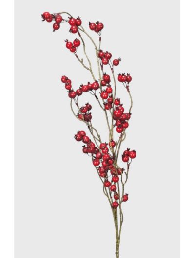 GŁÓG GAŁĄZKA Z OWOCAMI 100CM RED
