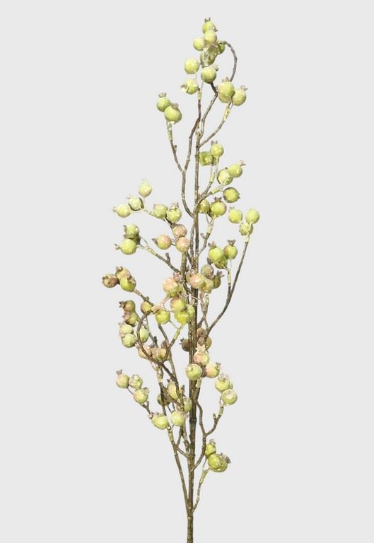 GŁÓG GAŁĄZKA Z OWOCAMI 100CM OLIVE GREEN