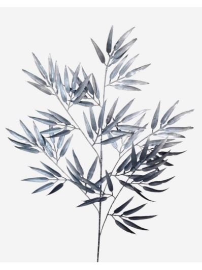 BAMBUS LIŚĆ GAŁĄZKA METALIZOWANA 98CM PEARL BLACK