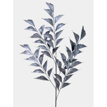 ŚWIĄTECZNY LIŚĆ 4 GAŁĄZKI 94CM METALIC BLACK