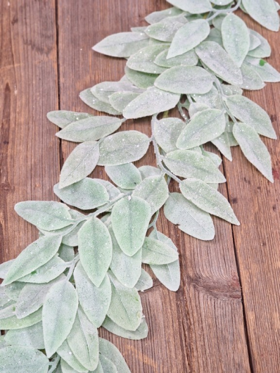 GIRLANDA LIŚC LAUROWY FLOCK 172CM SZRON LT GREEN