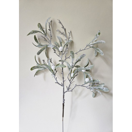 JEMIOŁA SZRONIONA GAŁĄZKA Z OWOCAMI 42CM LT GREEN