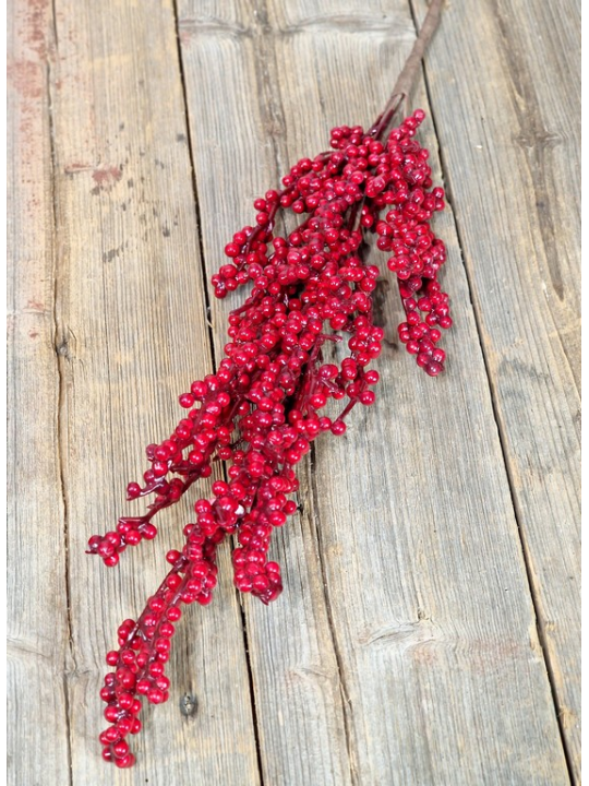 GAŁĄZKA Z MINI OWOCAMI 75CM RED