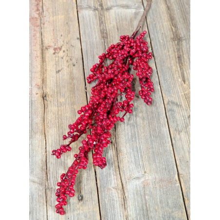 GAŁĄZKA Z MINI OWOCAMI 75CM RED