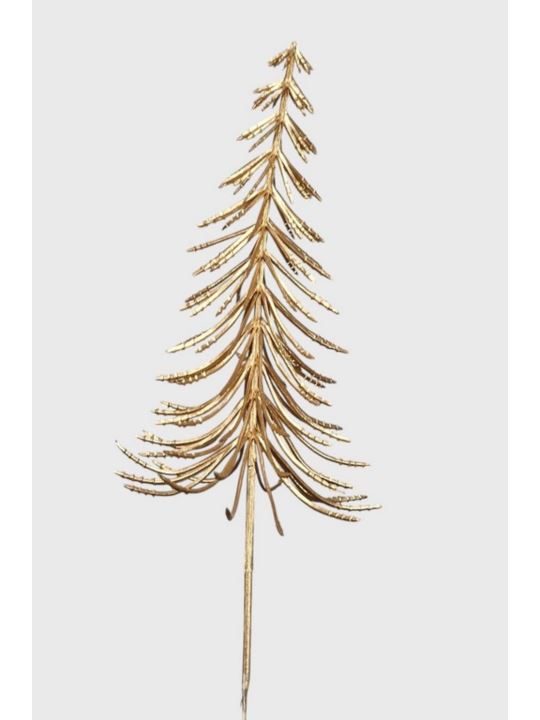 CHOINKA NA PIKU 30CM METALIC GOLD
