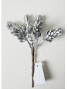 SZYSZKI CHMIELU PĘCZEK 6SZT 15CM METALICH SILVER