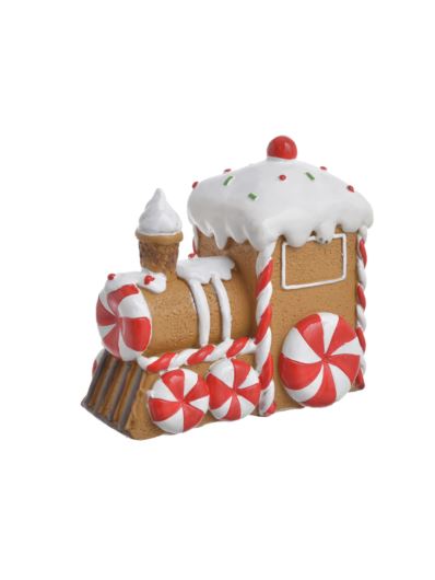 PIERNIKOWA LOKOMOTYWA ŚWIĄTECZNA H10CM RED WHITE