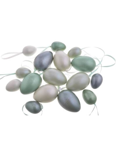 JAJKA ZAWIESZKI PERŁOWE 4 - 6cm 16SZT/PACZ GREEN