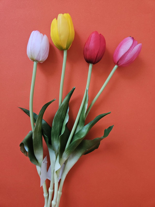 TULIPAN POJEDYNCZY GUMA 38CM LT PINK