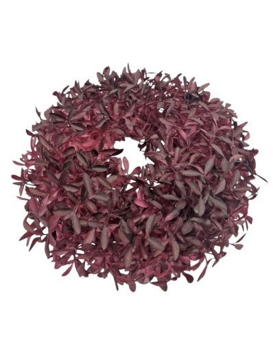 WIANEK DROBNE LISTKI 28CM /8265 BURGUNDY