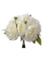 PEONIA BUKIET 38CM 12 KWIATÓW SUN533 (WHITE) CREAM