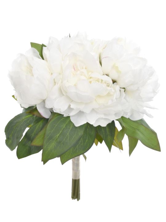 PEONIA BUKIET 38CM 12 KWIATÓW  SUN533 ICE CREAM