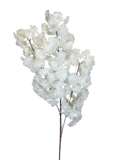 GAŁĄZKA KWITKĄCEJ WIŚNI 97CM WHIITE