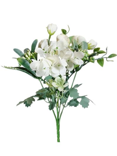 PEŁNIK Z DODATKAMI BUKIET 30CM CV17864 WHITE