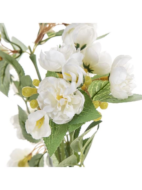 RÓŻA DZIKA GAŁĄZKA 60CM WHITE