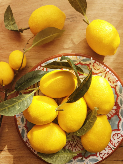 CYTRYNA Z LISTKIEM 6CM LEMON YELLOW