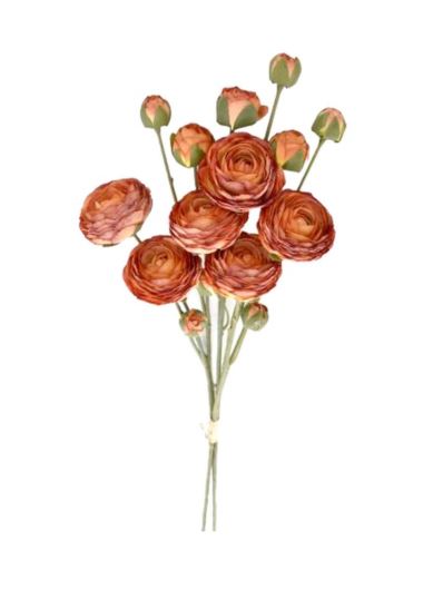 PEŁNIK RANUNCULUS PĘCZEK 68CM TAJ1005 COFFE