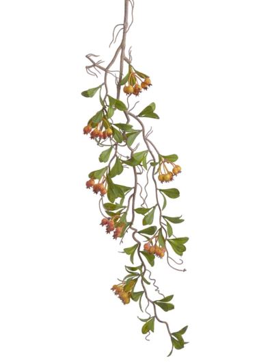 GIRLANDA LIŚCIASTA Z OWOCAMI 86CM ORANGE