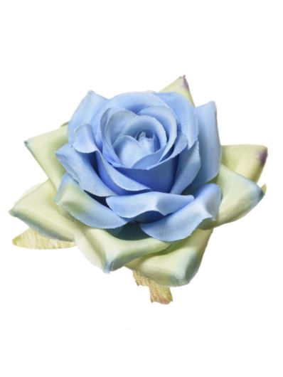 RÓŻA MINI GŁÓWKA 5CM ART117 DEEP BLUE