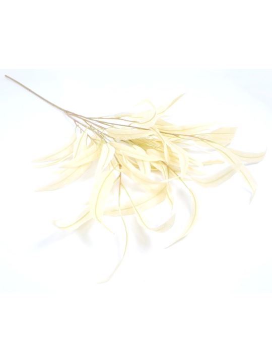 EUKALIPTUS LIŚCIASTY GAŁĄZKA 100CM CREAM