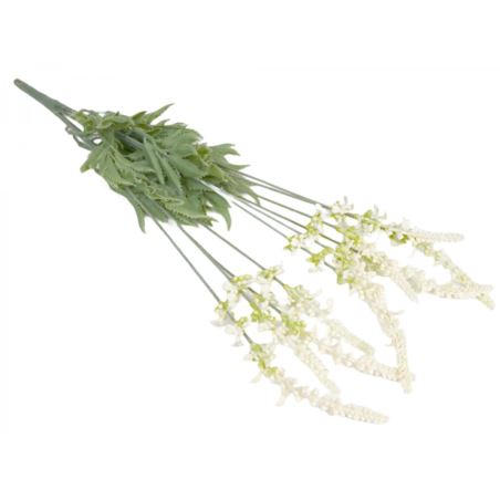 LAWENDA - SZAŁWIA BUKIET 10 KWIATÓW 65CM WHITE CR