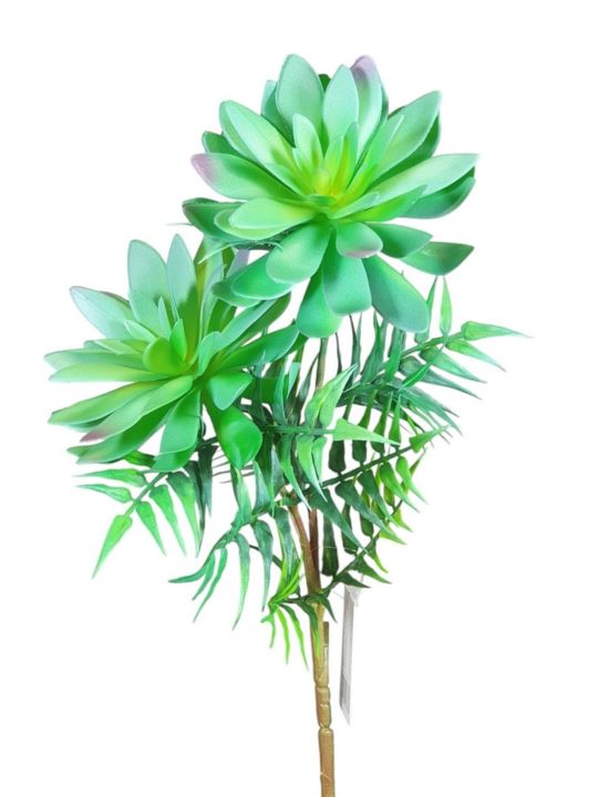 SUKULENTY NA GAŁĄZCE 42CM GREEN BLUE