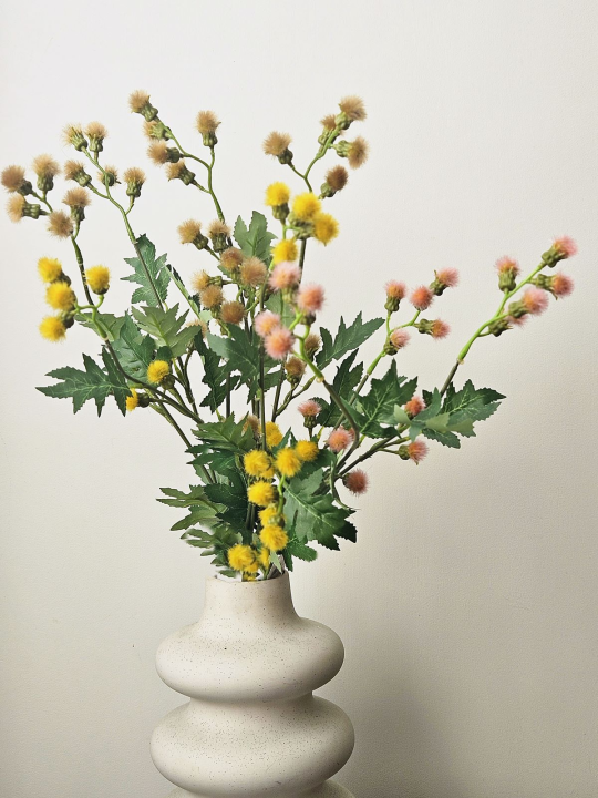 TANACETUM x3 GAŁĄZKA 70CM BEDGE