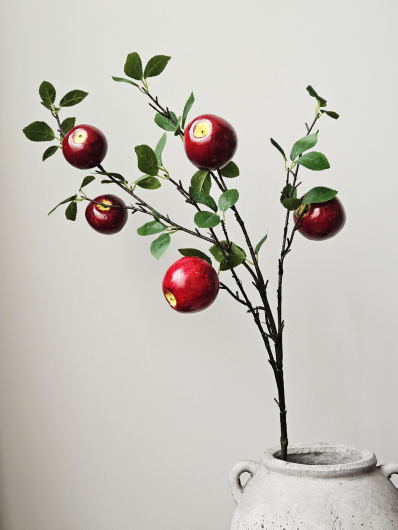 JABŁKO GAŁĄZKA DEKORACYJNA 99CM DK RED