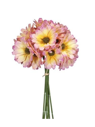 RUMIANEK PĘCZEK 28CM 24 KWIATKI /204 OLD PINK YEL