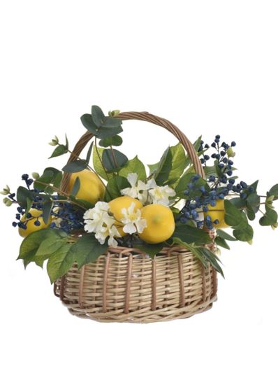 KOSZ CYTRYNOWY KOMPOZYCJA 23CM LIU505 YELLOW GREEN