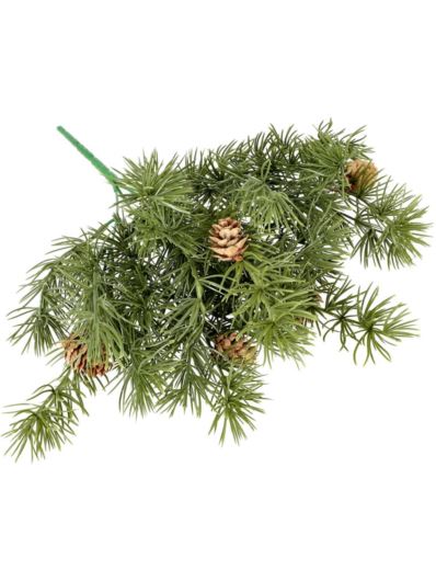 MODRZEW BUKIET Z SZYSZKAMI  38CM /5242 GREEN