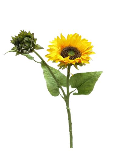 SŁONECZNIK Z PĄKIEM GAŁĄZKA 53 CM GK526